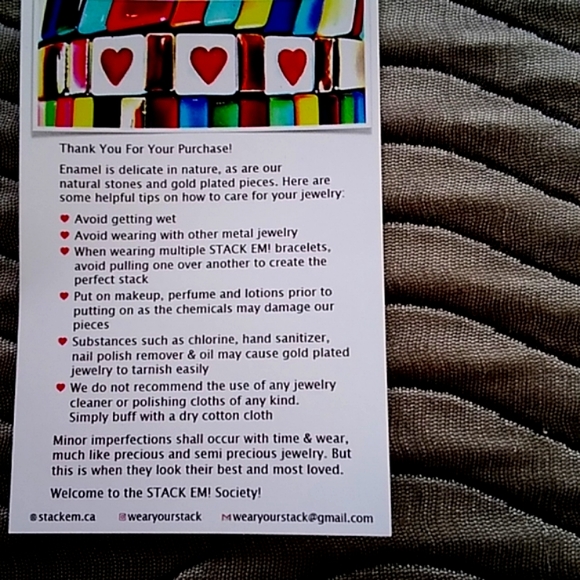 Necklace on multicolored silk cord - Picture 5 of 5